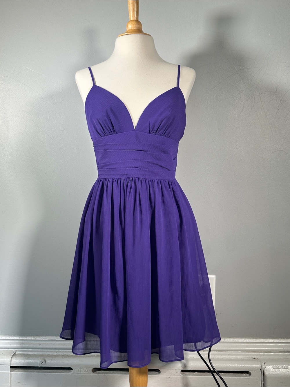 Short Purple Semi Formal Dress